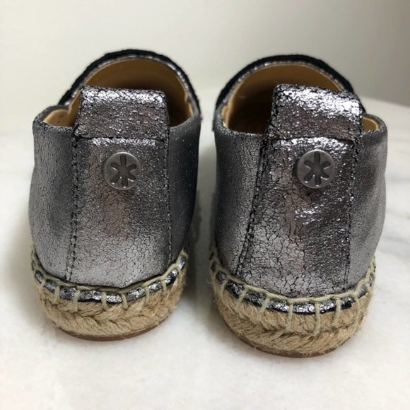 Splendid Jaime Metallic Silver Slip-On Espadrille Shoes 7 Fringe Women’s - Picture 4 of 8